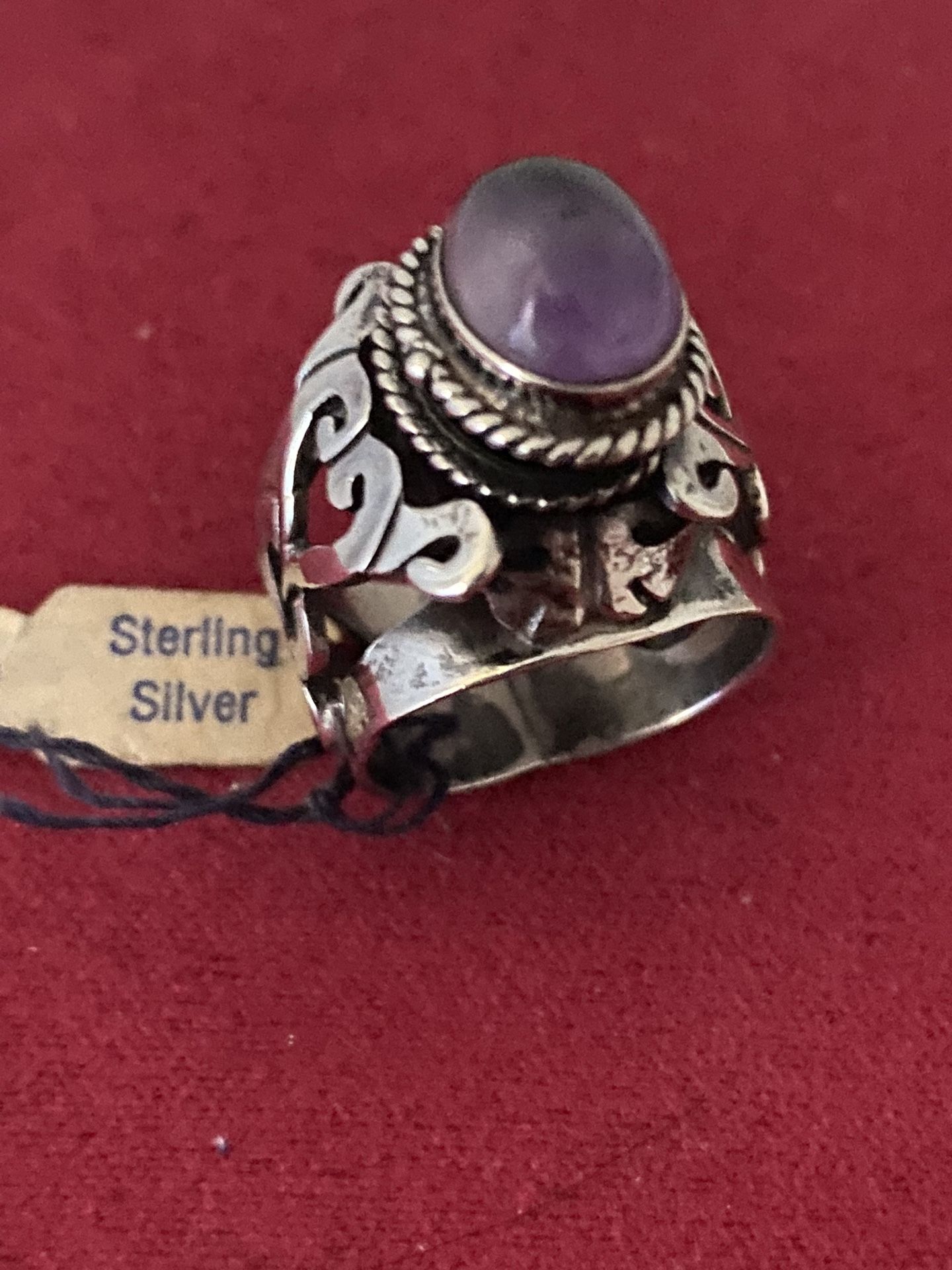 Sterling Locket Ring