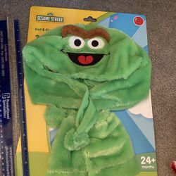 Oscar The Grouch Hat And Gloves 
