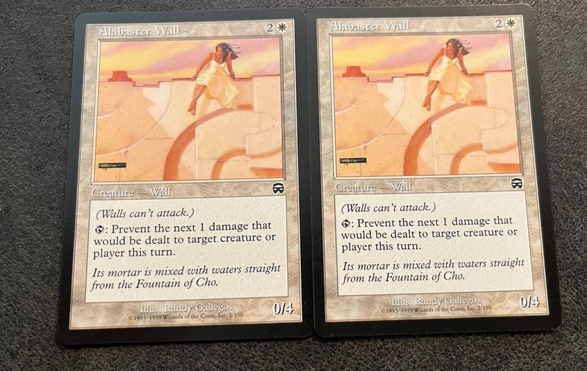 [2x] Alabaster Wall Mercadian Masques MTG