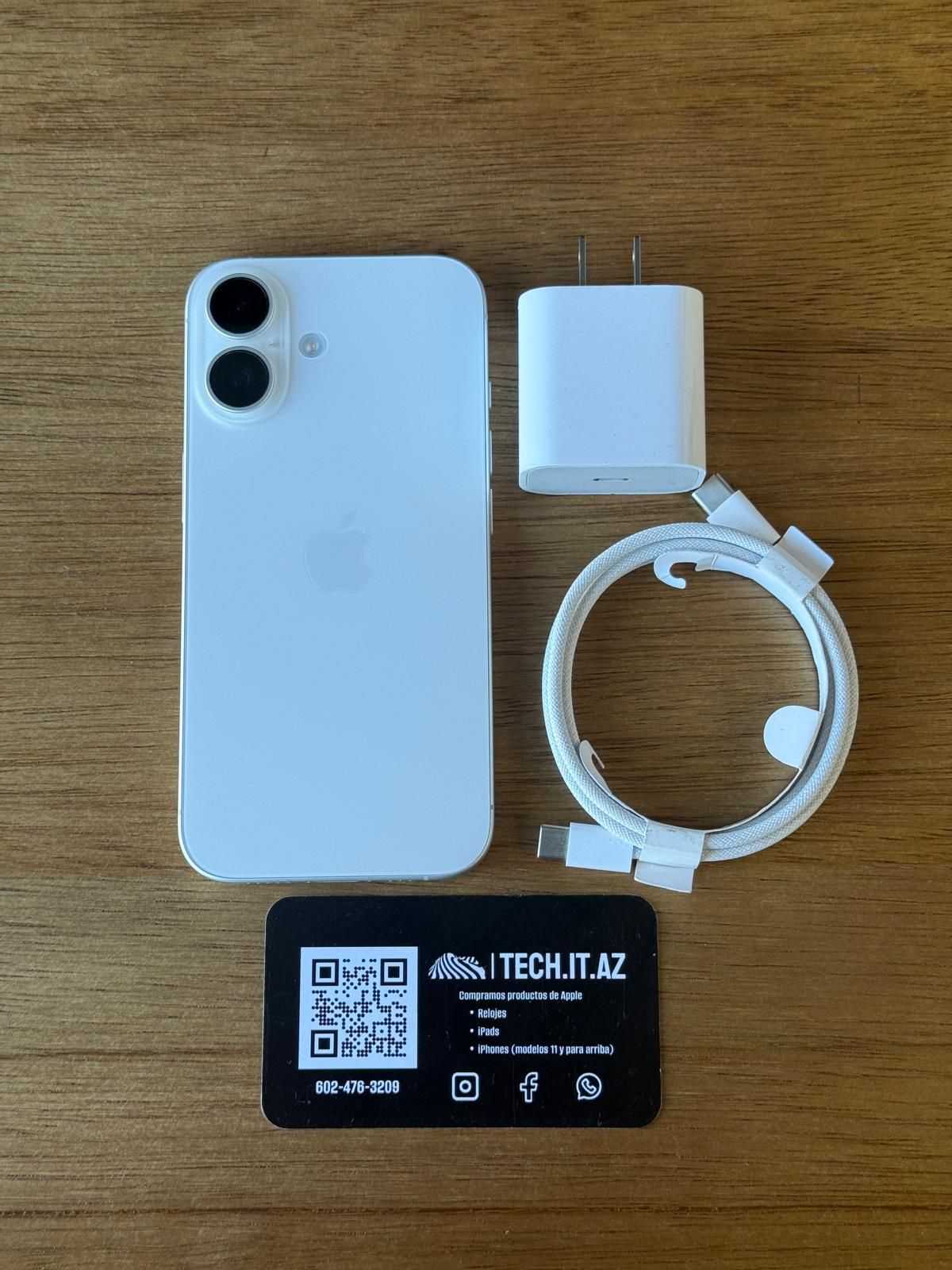 📱 iPhone 16 | 128GB | White | T-Mobile/Metro PCS Only | Hablo Español