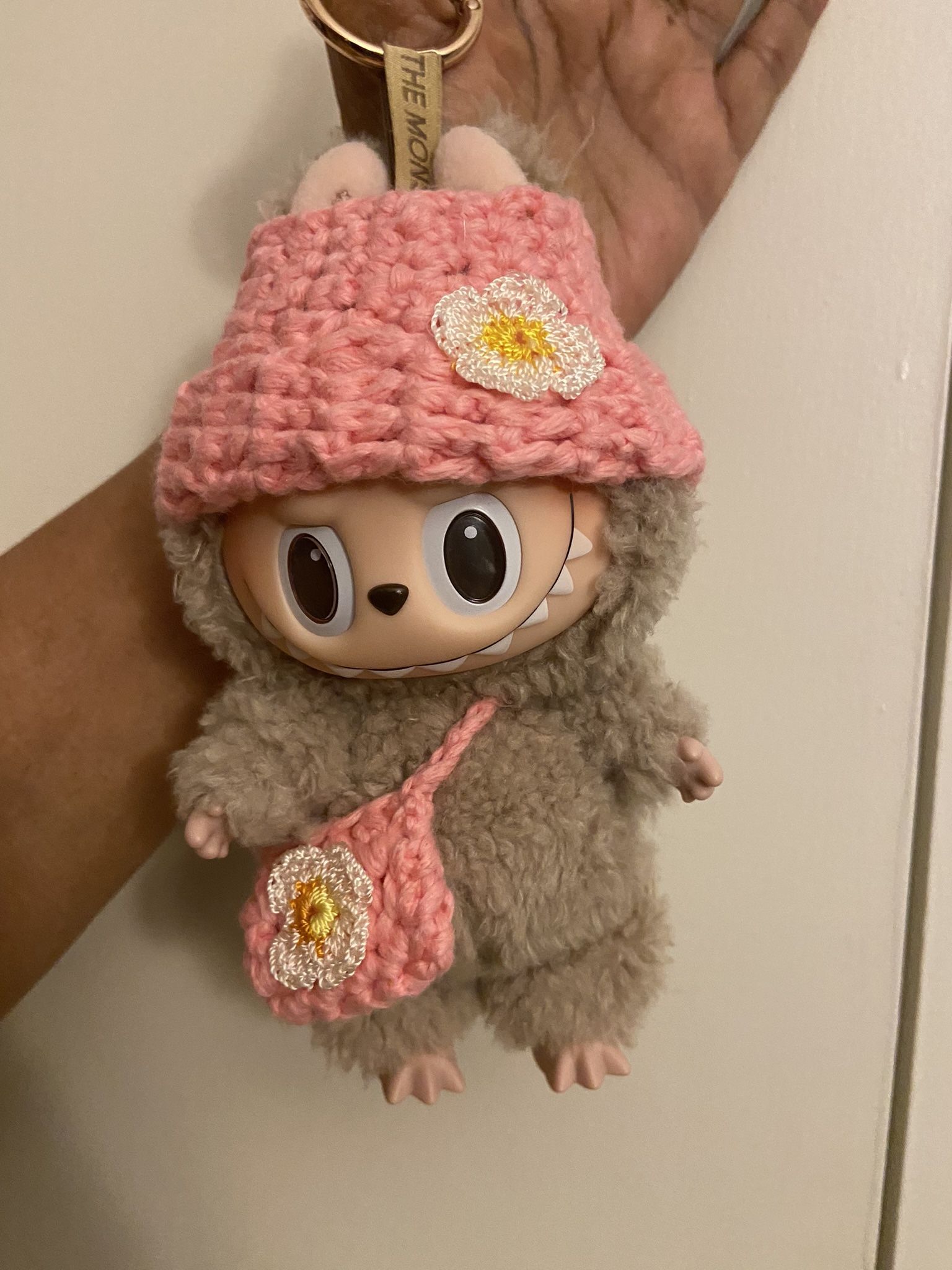 Labubus Beanie And Satchel Set Pink