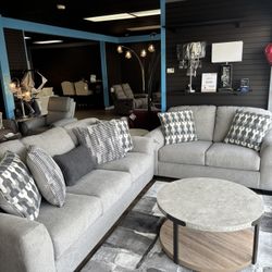 Sofa & Love Seat Gray 
