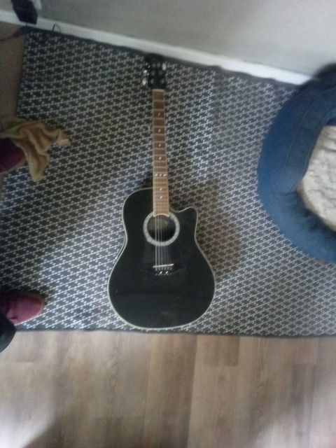 Ovation Electric Acoustic Shell Top Guitar