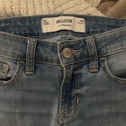 Hollister flared low rise boot jeans size 00r w24