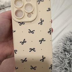 Cute Bow iPhone 16 Pro Case 