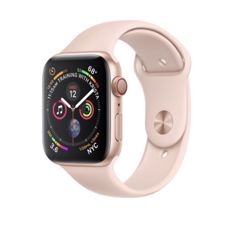 Apple Watch Series 4, 40mm Gold Aluminum case (GPS+Cellular); Rose Gold