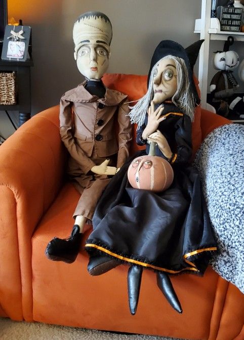 Frankenstein And Witch Dolls.  