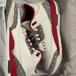 Air Jordan 3 Cardinal Red Size 8 Men