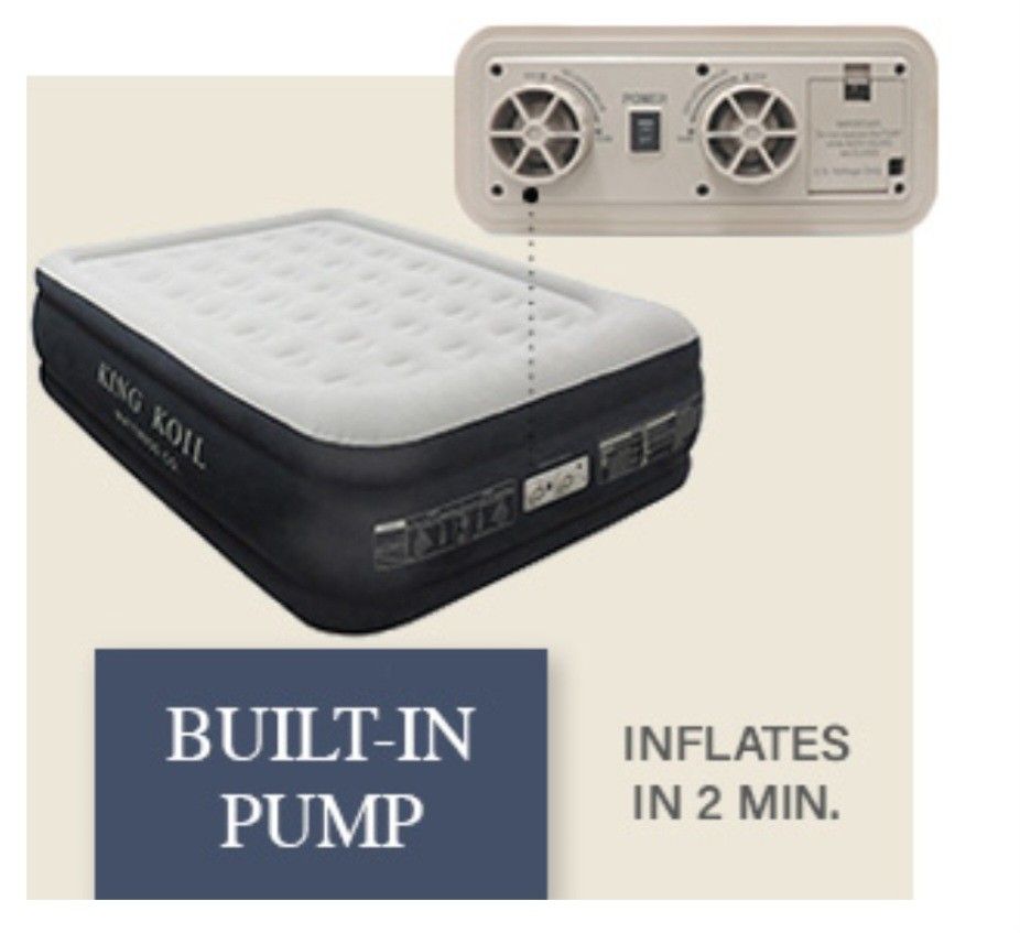 King Koil Inflatable Mattress, Size Queen