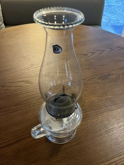 Antique Glass Oil Lamp Unused