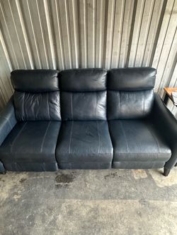 Blue Electric Recliner