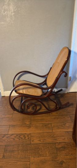 Bentwood Rocking Chair with Cane Seat and Back
