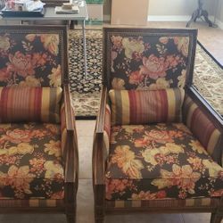 Wesley Hall Set Of 2 Upholstered Armchairs