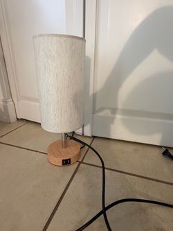 Lamp with USB Port and Touch Control