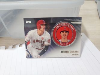 Shohei Ohtani 2020 Topps series 2 player medallion/commemorative coin insert card