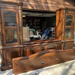 Old School Vintage Entertainment Center 