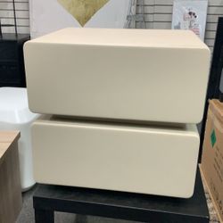 Aloofmoy Leather Nightstand