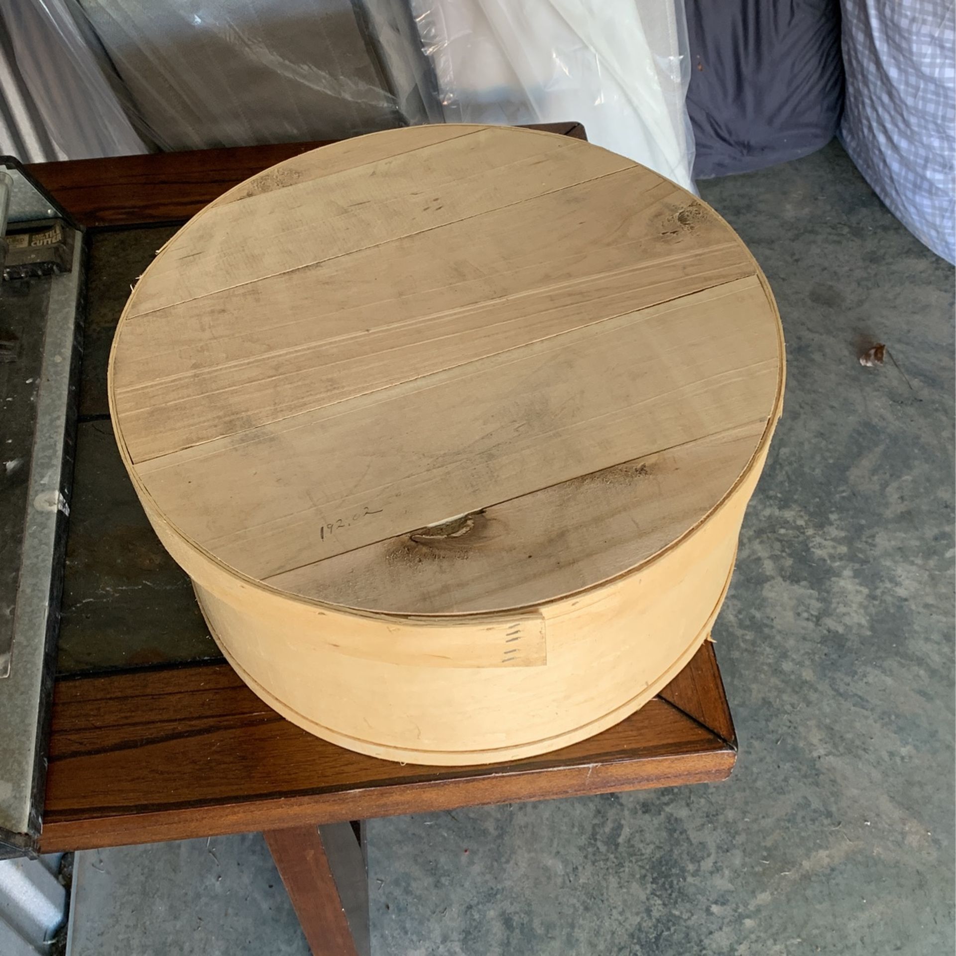 Unfinished Round Storage Box