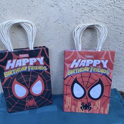 Spider-Man Birthday Party Candy Favor Bags (12)
