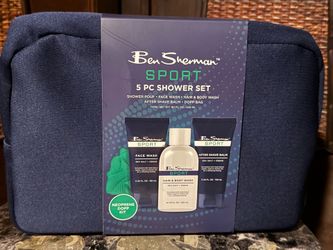 Ben Sherman Sport 5-Piece Shower Gift Set w/ Dopp Bag – Brand New