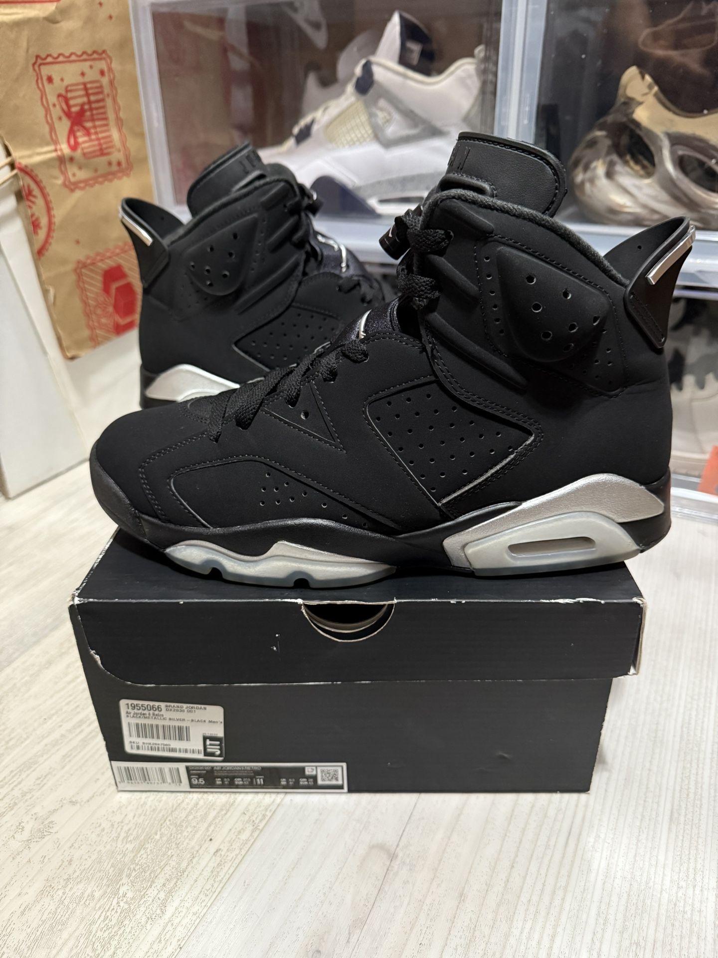 Air Jordan 6 Retro Chrome Metallic Silver