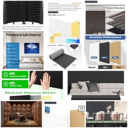 Various Acousic Panel Deorations for Walls & Mobile Sound Booth