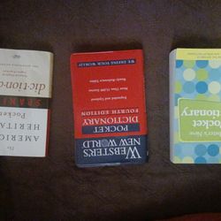 Pocket Dictionaries  $2  Each
