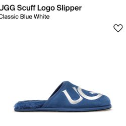 Ugg Scuff Logo Slippers Men’s Blue