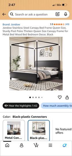 Queen Size Bed Canopy Frame