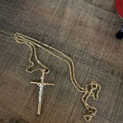 10k Gold Milano Rope Chain With Pendant 