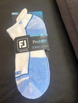 FootJoy Pro Dry 2 Pair Roll Tab Golf Socks Men’s Size 7-12