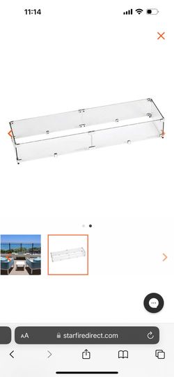 Fire Pit Glass Protector