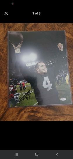SIGNED Derek Carr pictures