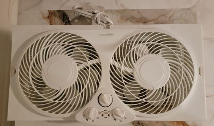 Amazon Basics Twin Window Fan – Dual 9” Blades – Like New