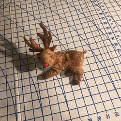 Ty Beanie Baby - ROXIE the Red Nose Reindeer (7.5 Inch