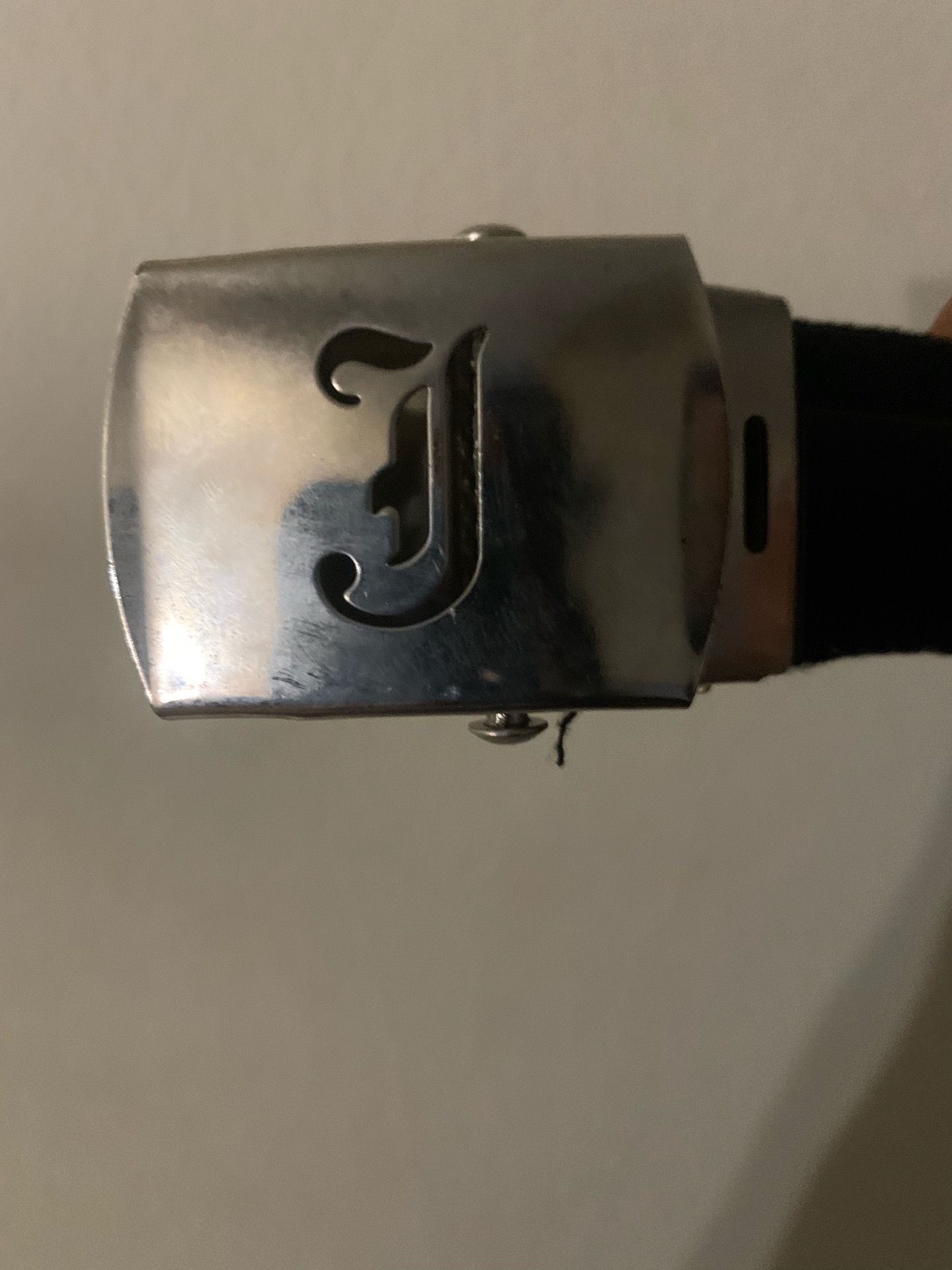 Old English J Web Belt