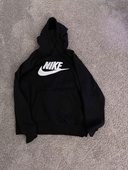 Nike Black Pullover Hoodie Size XL – Large White Logo