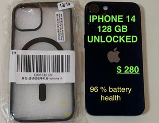 iPhone 14 - 128 GB - Unlocked (Works Worldwide)