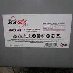 2 Deep Cycle Bateries 12HX205-FR Data Safe 