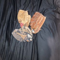 3 Baseball Gloves