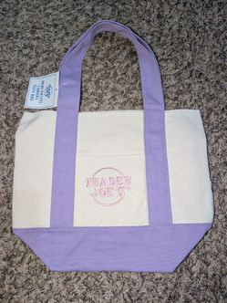 Brand New Mini Trader Joe's Tote Bag in Lavender !