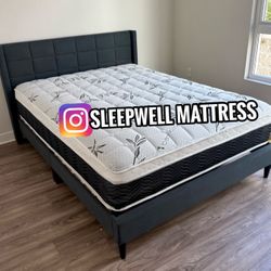 New Queen Bed Frame With Mattress 
