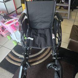 Wheelchair With Leg N Feet Holder