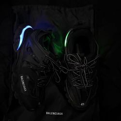 Black balenciaga led tracks