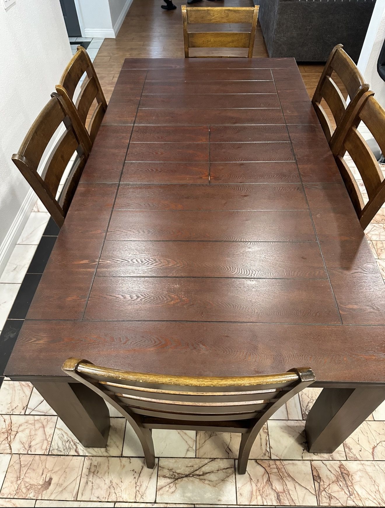 Dining table set 6 chairs