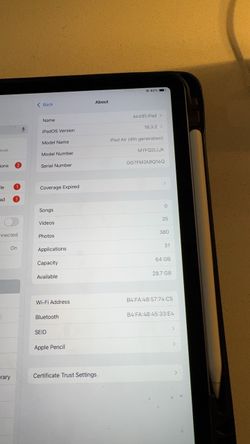 iPad Air 4  64gb wifiwith pencil