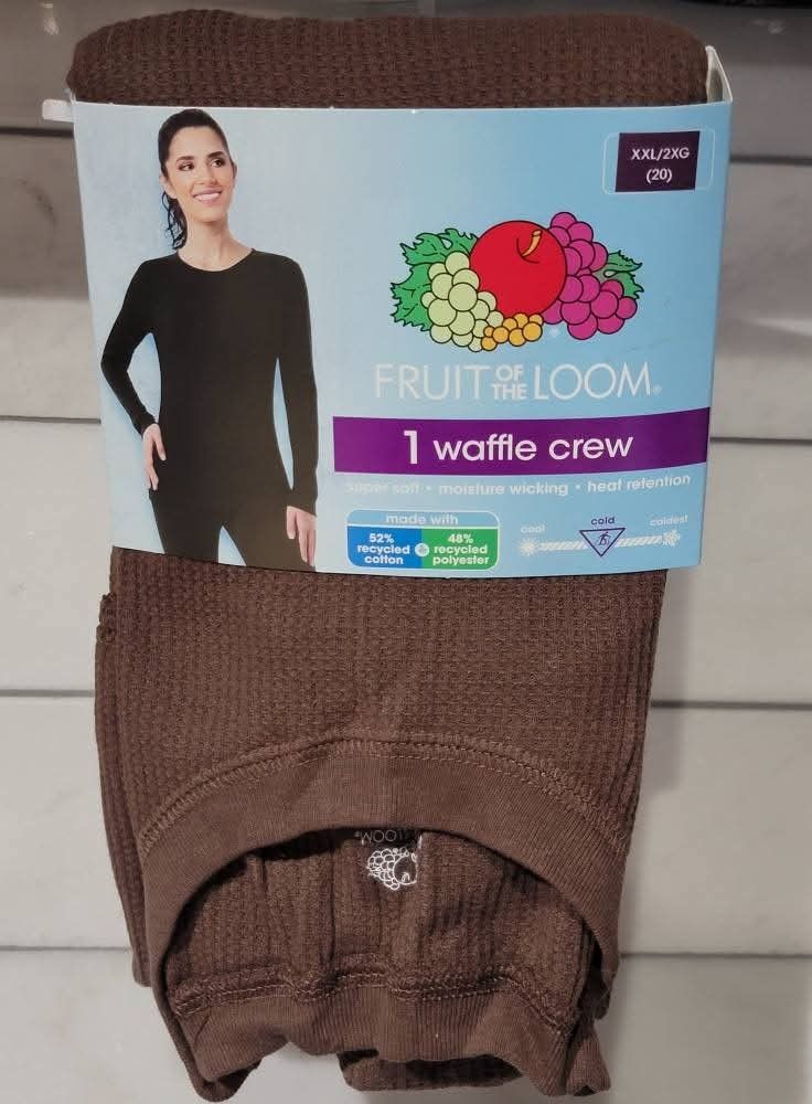 Women's Waffle Crew Thermal Tops $7 each (Two Available in Size Large 12-14 and One Available in Size XXL 20)