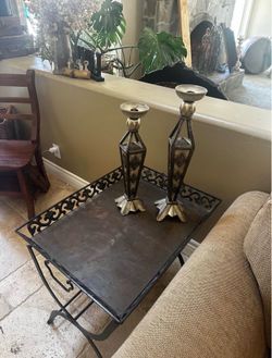 Gorgeous Metal end table/tray
