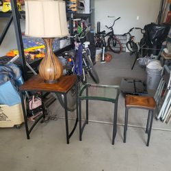 3 Accents Tables And Lamp 