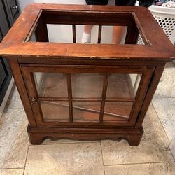 Curio Cabinet End Table